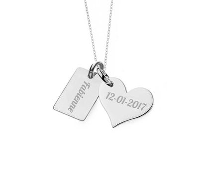 Mama Sieraden Familie Ketting Zilver