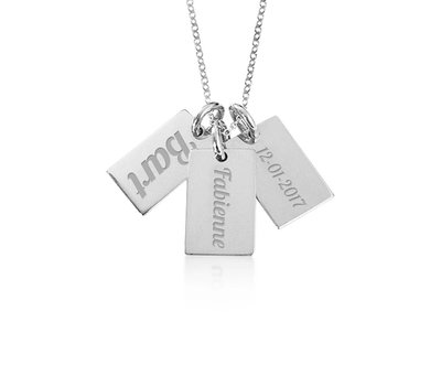 Mama Sieraden Zwanger Tweeling Ketting Zilver