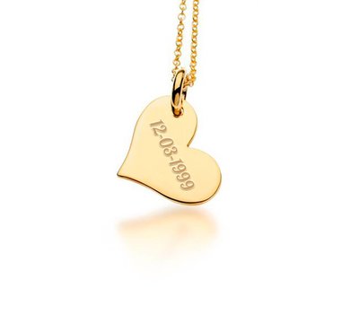 Mama Sieraden Ketting met Hartje goud