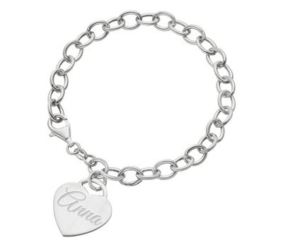 Armband met Naam Bedelarmband met Naambedel zilver