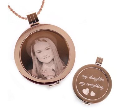 Complete Muntketting Muntketting met graveer munt rose goud