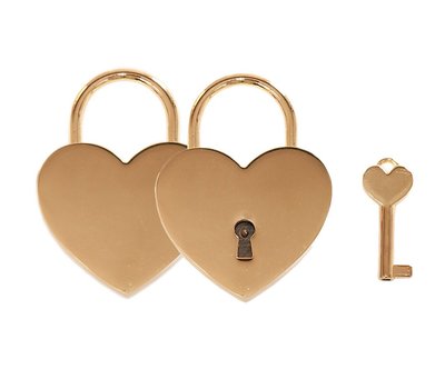 Liefdesslotjes Liefdesslot Graveren Hart goud