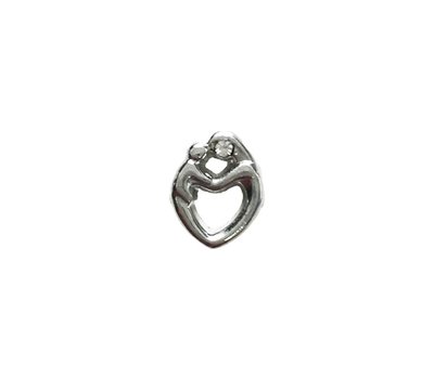 Floating Charms Floating locket charm moeder kind zilver
