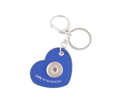 Clicks Sieraden Clicks sleutelhanger hart blauw