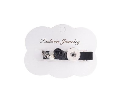 Clicks Sieraden Clicks haarspeld bloem decoratie zwart
