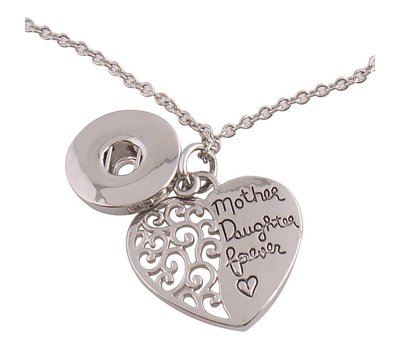 Clicks Sieraden Clicks hanger met hartje mother daughter forever inclusief ketting