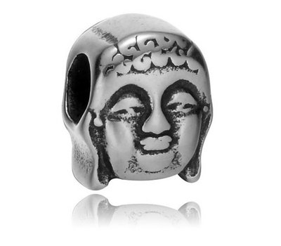 Bedels Kralen Boeddha bedel zilver
