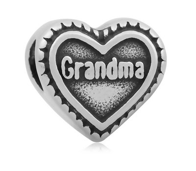Bedels en Kralen Bedel oma zilver voor bedelarmbanden