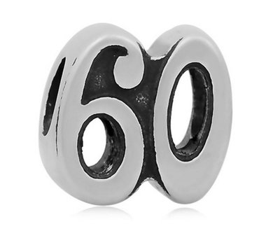 Bedels Kralen 60 bedel zilver