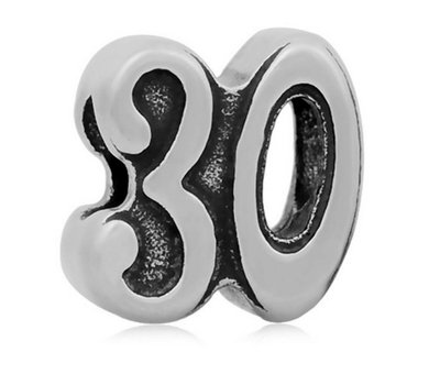 Bedels Kralen 30 bedel zilver