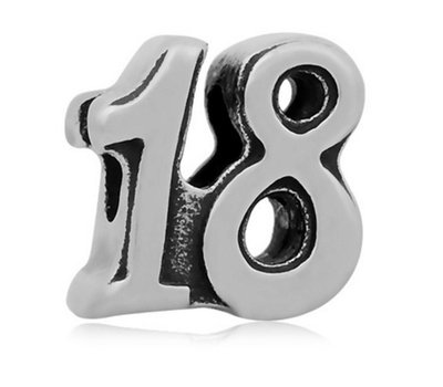 Bedels Kralen 18 bedel zilver