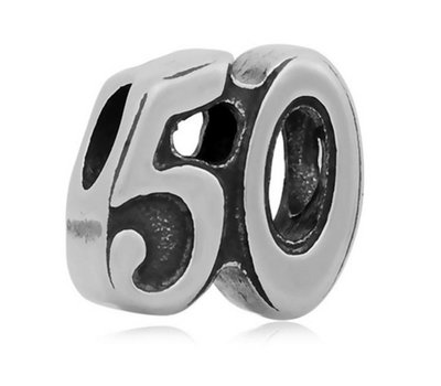Bedels Kralen 50 bedel zilver