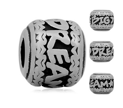Bedels en Kralen Bedel big dream zilver voor bedelarmbanden