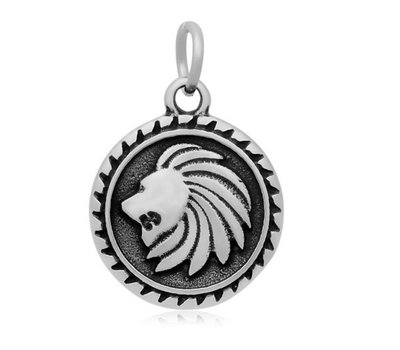 Hangende Bedels Hangende bedel leeuw zilver