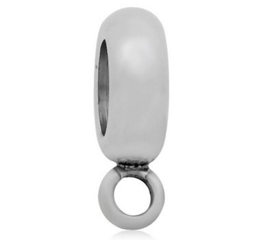 Hangende Bedels Gladde bedel zilver met oog