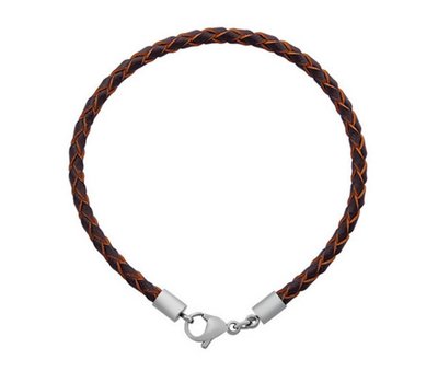 Armband voor Bedels Bedelarmband leer donker bruin