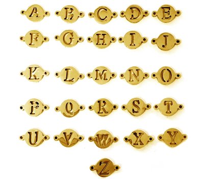 Letter sieraden Losse Letters Goud voor de letter Ketting en Armband