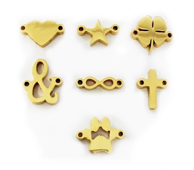Sieraden met naam Gouden Symbolen voor Armband met Naam