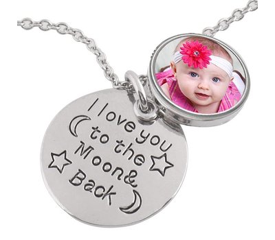 Ketting met foto Foto Ketting I Love You To The Moon