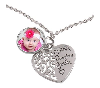Ketting met foto Foto Ketting Moeder Dochter