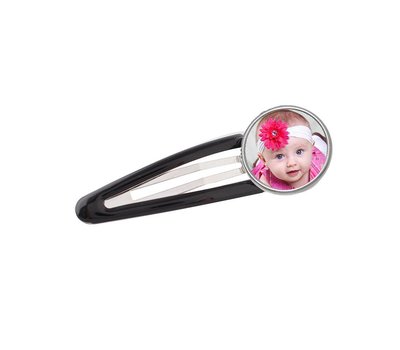 Fotoproducten Haarspeld met foto zwart