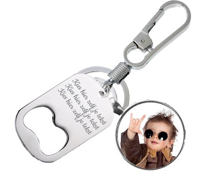 Sleutelhanger met foto Sleutelhanger voor Papa met Foto