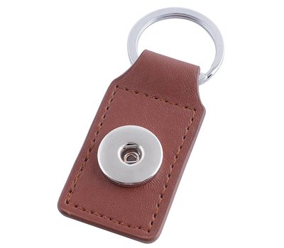 Clicks Sieraden Clicks sleutelhanger bruin rechthoek