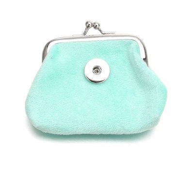 Clicks Sieraden Knip portemonnee fluweel mint
