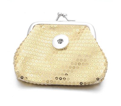 Clicks Sieraden Knip portemonnee pailletten goud
