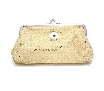 Clicks Sieraden Knip portemonnee pailletten groot goud