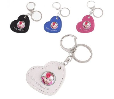 Hart sleutelhanger in meerdere kleuren.