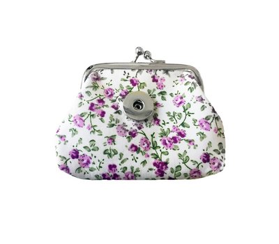 Clicks Sieraden Knip portemonnee flowers lila
