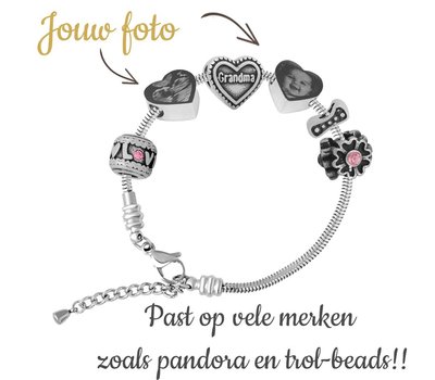 Foto bedel armbanden stel zelf samen grote keuze! Of bestel de foto bedel los
