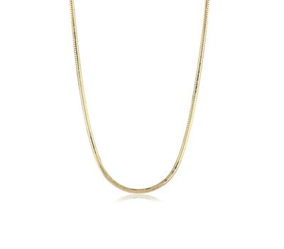 Ketting voor Hanger | Gouden snake ketting zonder hanger van rvs