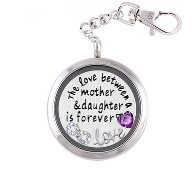 Complete Memory locket Moeder en Dochter Memory Locket Sleutelhanger