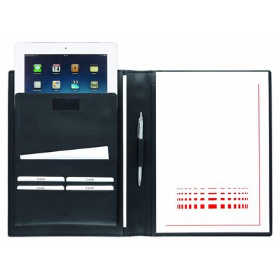 Lederen A4 schrijfmap voor Tablet