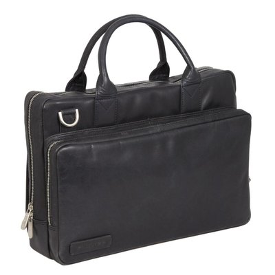 Plevier Business/laptoptas greased rundleer 2-vaks 14 inch Plevier 271