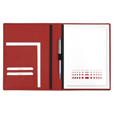 Leren schrijfmap A4 met gratis schrijfblok