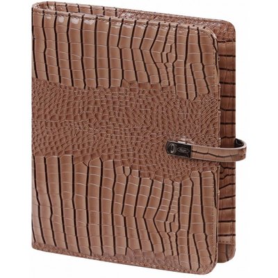 Kalpa Kalpa A5 organizer Croco gloss taupe