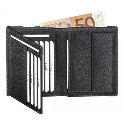 Leren portemonnee voor briefgeld en creditcards