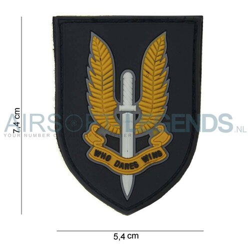 JTG JTG Who Dares Wins Rubber Patch JTG JTG Who Dares Wins Rubber Patch
