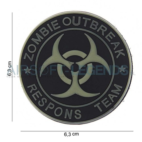 JTG JTG Zombie Outbreak Rubber Patch Black JTG JTG Zombie Outbreak Rubber Patch Black
