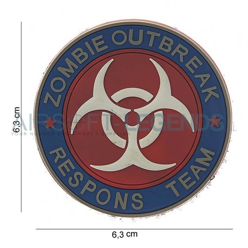 101Inc. JTG Zombie Outbreak Rubber Patch Fullcolor 101Inc. JTG Zombie Outbreak Rubber Patch Fullcolor