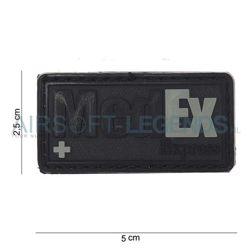 JTG JTG MedEx Rubber Patch Black JTG JTG MedEx Rubber Patch Black
