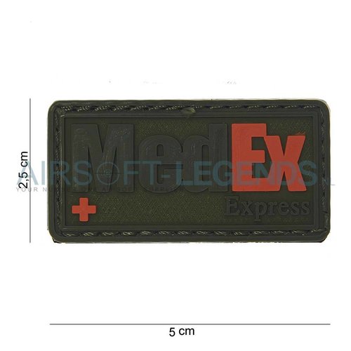 JTG JTG MedEx Rubber Patch Black/Red JTG JTG MedEx Rubber Patch Black/Red