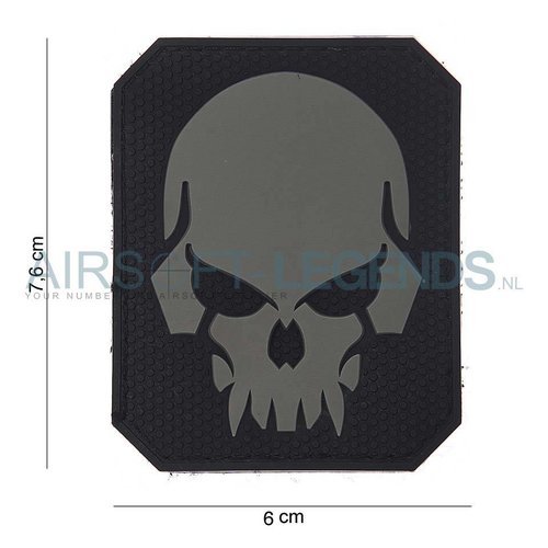 101Inc. 101Inc. Evil Skull Rubber Patch Black 101Inc. 101Inc. Evil Skull Rubber Patch Black