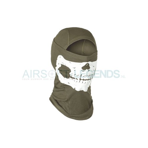 Invader Gear Invader Gear MPS Death Head Balaclava OD Invader Gear Invader Gear MPS Death Head Balaclava OD