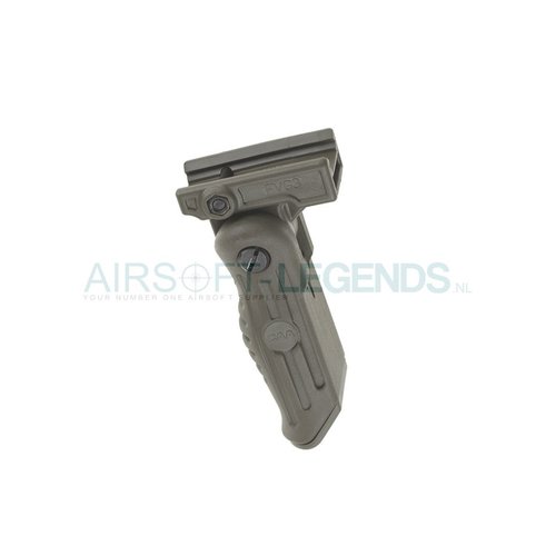CAA Tactical CAA Tactical 3 Pos Front Arm Folding Grip OD CAA Tactical CAA Tactical 3 Pos Front Arm Folding Grip OD