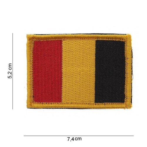 101Inc. 101Inc. Belgische Vlag Patch met Velcro 101Inc. 101Inc. Belgische Vlag Patch met Velcro