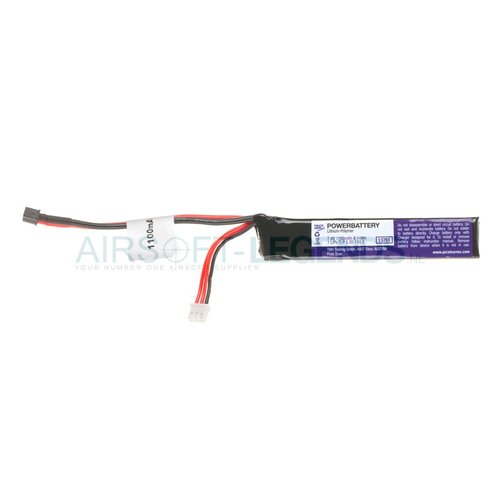 Pirate Arms Pirate Arms LiPo 7.4V 1100mAh 15C Stock Tube Type Mini T-Plug Pirate Arms Pirate Arms LiPo 7.4V 1100mAh 15C Stock Tube Type Mini T-Plug